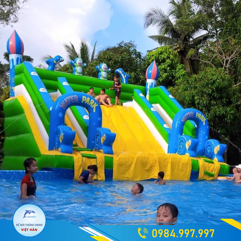 Nhà phao trượt nước cho bể bơi