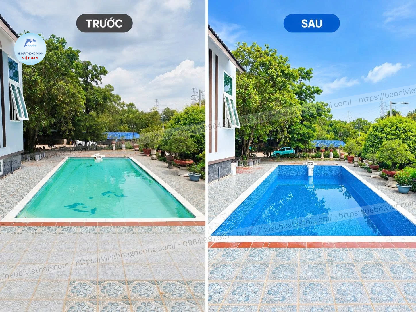 CẢI TẠO BỂ BƠI CŨ TẠI PHƯỜNG PHÚ MỸ, TP. HỒ CHÍ MINH 