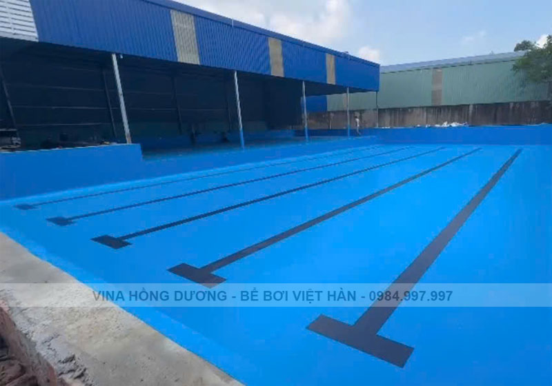 Thi công bể bơi lót bạt tại Trảng Bom, Đồng Nai