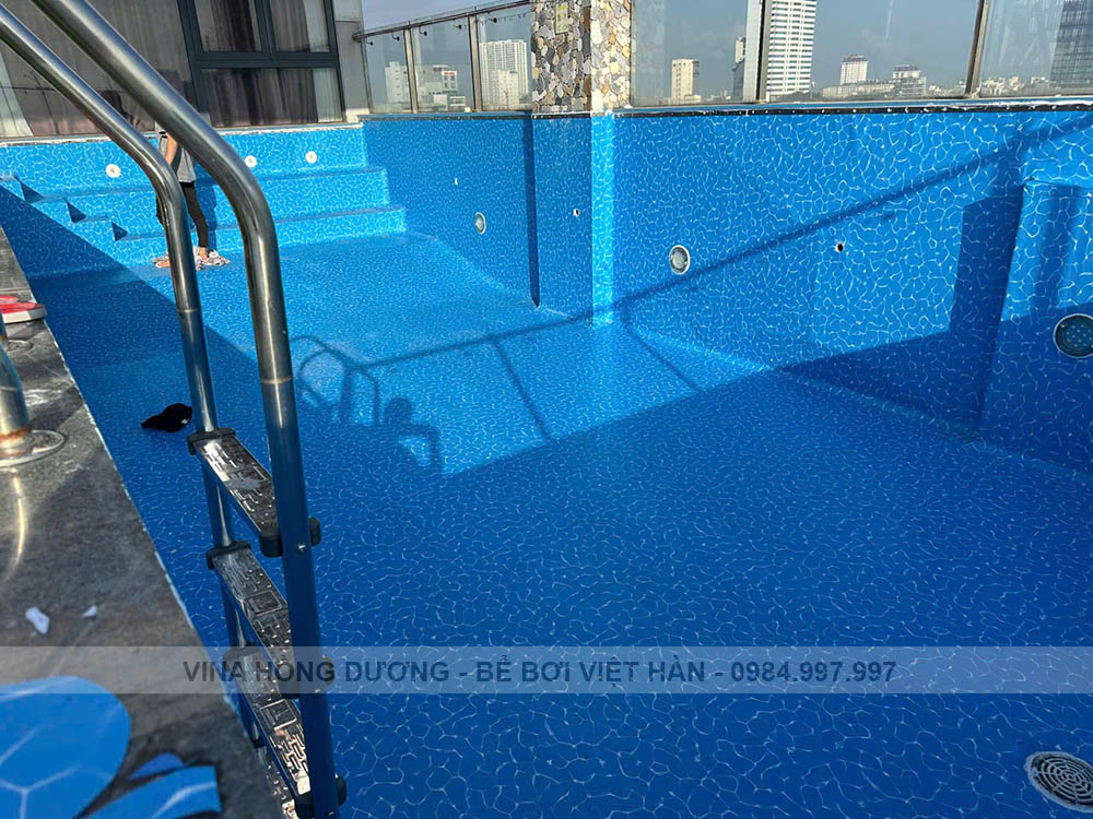 Sửa Chữa Bể Bơi Sử Dụng Sơn Epoxy Bị Bạc Màu, Bong Tróc - 224 Trưng Nữ Vương, Hải Châu, Đà Nẵng
