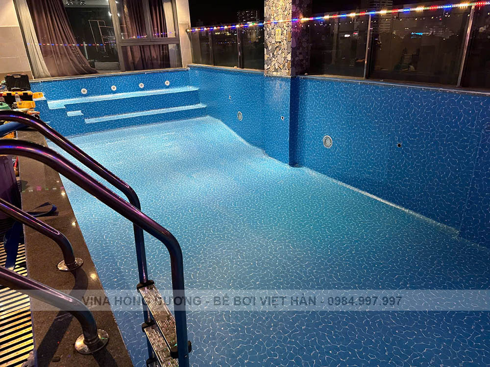 Sửa Chữa Bể Bơi Sử Dụng Sơn Epoxy Bị Bạc Màu, Bong Tróc - 224 Trưng Nữ Vương, Hải Châu, Đà Nẵng