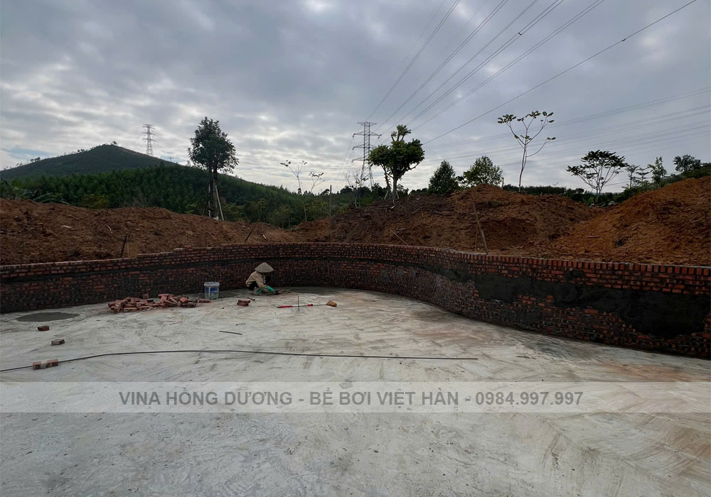 Thi công trọn gói bể bơi Đồng Đạng, Phường Hoành Bồ, Tỉnh Quảng Ninh