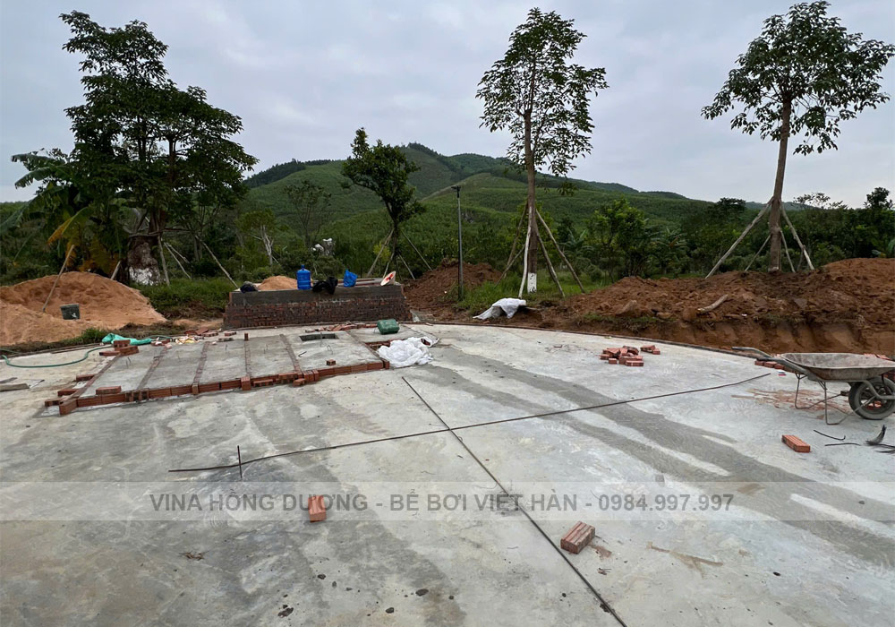 Thi công trọn gói bể bơi Đồng Đạng, Phường Hoành Bồ, Tỉnh Quảng Ninh