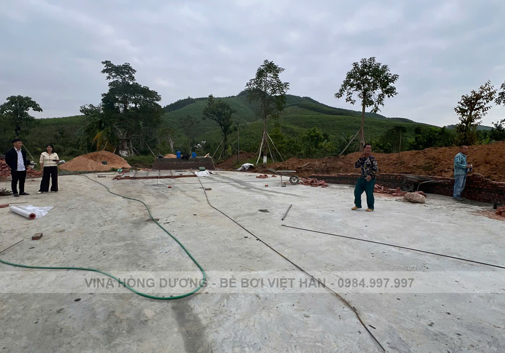 Thi công trọn gói bể bơi Đồng Đạng, Phường Hoành Bồ, Tỉnh Quảng Ninh