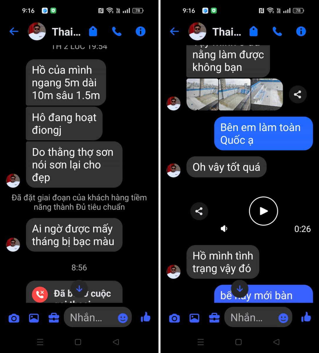 Khách hàng phản hồi